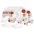 Larah by Borosil Zinnia Fluted Series Opalware Dinner Set | 31 Pieces for Family of 6 | Microwave & Dishwasher Safe | Bone-Ash Free | Crockery Set for Dining & Gifting | Plates & Bowls | White
