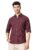 The Indian Garage Co Men’s Checkered Slim fit Casual Shirt (1218-SH06-10_Maroon M-102CM)