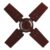 Bajaj Maxima 600 MM Ceiling Fan | High Speed | Double Ball Bearing | Quick-start High Torque Motor | 2-Yr Warranty 【Brown】