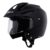 Vega Crux ISI Certified Flip-Up Helmet for Men and Women with Clear Visor(Black, Size:M)