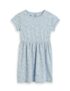 Amazon Brand – Symbol Kids Knee Length Printed Knit Dress (KD-DRG-SS25-144_Sky Blue Floral_6-8 Years)