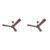 Havells 1200mm Ambrose ES Ceiling Fan | Premium Finish, Deco. Fan, Elegant Looks, High Air Delivery, Energy Saving, 100% Pure Copper Motor | 2 Year Warranty by Brand | (Pack of 2, Cola Espresso Brown)