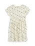 Amazon Brand – Symbol Kids Knee Length Printed Knit Dress (KD-DRG-SS25-144_Off White-Polka Dot_8-10 Years)
