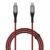 boAt Type C to C 65W Fast Charging Cable with 480 Mbps Data Transfer, Tangle-Free Cable in Premium Nylon Braided Design (Martian Red)
