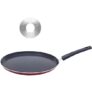 OMETA Aluminium Non-Stick Non-Induction Healthy Dosa Tawa Tawa 26 cm Diameter