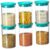 Homeor Plastic Storage Jar and Container Set I Air Tight & BPA Free Stackable Containers for Kitchen Storage Set I Grocery Kitchen Container Set I Multipurpose Kitchen Jar, 900 Ml Each, Set 6, Blue