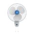 amazon basics High-Speed Table Fan I 3 Adjustable Fan Speeds | Rust Resistant Body | RPM 2100 | 400mm Sweep Length (White)