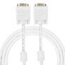 GLink Male to Male 15PIN SVGA/VGA Cable for PC/Monitor/LCD/LED, Plasma, Projector, TFT. Supports upto 1080P. VGA to VGA Converter Adapter Cable – (White) (25M./76FT.)