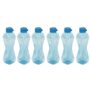 PEARLPET Twist BPA-Free Plastic Water Bottle Set |Lightweight, Leak-Proof & Freezer Safe – Pack of 6 (1000ml Each), Blue