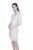 AND Women’s Cotton Shift Knee-Long Dress (SS19AB103DRY20ECRU8_Ecru_8)