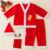GRAPHENE Santa Claus Dress Christmas Santa Costume for Children With Jacket Pant Cap Pouch For Kids Babies Boy & Girls Size -4 (Age: 4-6 years)