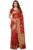 E – Ezra Traditional Indian Paisley Women’s Pure Soft Silk Handloom Saree Pure Golden Zari With Blouse Piece Woven Zari Floral Pattern Red