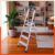 Bathla Elevate 4-Step Foldable Aluminium Ladder for Home with Tool Tray | Anti-Skid | Durable, Heavy Duty, Safe & Stylish | 5-Year Warranty | Black