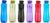 Amazon Brand – Solimo 1 Lt Water Bottle | Multicolor | Set Of 6 (Peacock) – Polyethylene Terephthalate