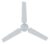ANCHOR by Panasonic Air Wave 1200mm Ceiling Fan, Glossy White