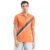 United Colors of Benetton Diagonal Striped Detail Polo T-Shirt (Size: M)-23P3089J3419IBR3 Orange