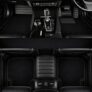 10D Premium Leatherette Car Foot Mat for Heal pad100% Waterproof and Dust Proof | Custom Fitted 10D Car Floor Tray Mat – Full Black