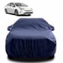 Sulfar 100% Water Resistant Car Body Cover Compatible with Mirror for Toyota Prius (Triple Stitched, Full Bottom Elastic, Navy Blue)