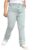 HIGH STAR Plus Size Women Stove Pipe High-Rise Jeans Sea Green
