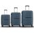 Aristocrat Liberty Set of 3 (Cabin+Medium+Large) Trolley Bags, Spanish Blue