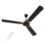 Polycab Zoomer Prime 1200mm 5-Star BLDC, Remote Ceiling fan for home | 100% Copper, High Air Delivery, 6 Speed Setting, Sleep Mode, Reverse Rotation, Boost Technology | 3 Years Warranty【Smoke Brown】