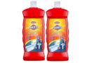 Puerto Bathroom Cleaner – 1 Ltr (Pack of 2)| Suitable for Bathroom floors, Slabs, Wall tiles, Sinks, Basins, Stainless Steel taps and Shower heads