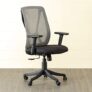 Home Centre Quadro Aero Mesh Medium Back Office Chair | Polypropylene Office Chair | Grey | 1 Year Warranty