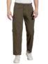 Dennis Lingo Men Olive Cotton Lycra Solid Stretchable Cargo Trousers (DLMCTS24004_OL, Olive, 34)