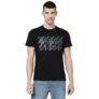 Wrangler Men’s Printed Black T-Shirt (Regular)