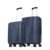 Aristocrat Airpro Set of 2 Cabin (Small Size) & Medium Size (Check-in) Hard Case Trolley Bags, 8 Wheels, Polypropylene Case Luggage, Combination Lock, Unisex, 3-Yr Global Warranty, Poseidon Blue