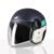 TVS Silk Route Helmet for Men & Women | Vintage Open Face Helmet with Clear Visor | ISI & DOT Certified | ABS Shell | EPS Liner | Retro Stylish for City & Highway Riding (Navy/M)
