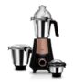 Wipro Elato Divine FMG 214 800 Watt Mixer Grinder with 3 Jars, Heavy Duty 100% Copper Ball Bearing Motor with 5 Year Warranty,Superfast Grinding, Clip Lids – Hands Free use,3 Jars Mixer Grinder, Black