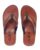 LEACO Flip X Men Slippers Faux Leather Premium Slipper/Flip Flop | Durable | Anti-Slippery TPR Sole|Extra Cushioned | Stylish and Comfortable (Brown, numeric_9)
