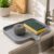 Clazkit Silicone Soap Tray for Kitchen Sink | Self-Draining Soap Dish with Waterfall Design | Flexible, Non-Slip Holder for Soap, Sponge & Brush