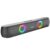 Nu Republic Party Box 160 Bluetooth Soundbar, X-Bass Technology, 52mm Dual Dynamic Drivers, 16W Output, Up to 10 Hours Playtime, RGB LED Lights, Aux/USB/TF Card, Bluetooth 5.3 (Black, 2.0 Channel)