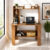 Flipkart Perfect Homes Multipurpose Portable Study Desk with Hutch Storage & Shelves for Home Office Engineered Wood Study Table(Free Standing, Finish Color – Noce Lyon, DIY(Do-It-Yourself))