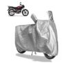 Sulfar Bike Cover for Hero MotoCorp Splendor Plus Xtec (125cc Bluetooth) | Waterproof, Dustproof & UV Protected | All Weather Two Wheeler Cover (Silver) New 2026 Variants