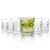 CELLO Swirl Rock Tumbler Glass Set of 6, 325ml Each | Dishwasher Safe | Comfortable Grip | Perfect Glasses for Drinking Water, Juice, Cocktail, Mocktail, Cold Drinks | for Daily Use & Gifting