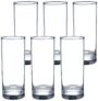 Amazon Brand – Solimo Nia High Ball Glass Set, 325ml, Set of 6, Transparent