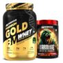 Bigmuscles Nutrition Karnage Pre-Workout (Sex On The Beach, 60 Servings) and Premium Gold Whey (1kg, Rich Chocolate) Combo
