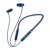 pTron Tangentbeat in Ear Bluetooth Wireless Headphones with Mic, Punchy Bass, 10mm Drivers, Clear Calls, Dual Pairing, Fast Charging, Magnetic Buds, Voice Assist & IPX4 Wireless Neckband (Dark Blue)