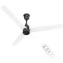 Polycab Wizzy Plus 1200mm 5-Star BLDC, Remote Ceiling fan for Living Room| 55% Energy Saving, 100% Copper, High Air Delivery | 3+1 yr Warranty【Matt White Black】