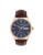 TIMEX Classics Analog Watch for man with Blue Round Dial & Brown Leather Strap Band Water Resistant Men’s Wrist Watches – TW0TG6515
