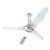 Bajaj Arioso Luxe 1200MM (48″) BLDC Ceiling Fans For Home | BEE 5 Stars Rated Energy Efficient | Aerodynamically Designed Blades | Adjustable Canopy | RF Remote | 2-Yr Warranty 【White & Nickel】