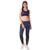 Vector X OSB-316 Women’s Sublimation Pattern Sports Bra with Legging Set for Practicing Yoga & Gym Fitness Black