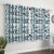 MollisHomes Window Curtains 5 Feet Long Set of 10 | Floral Design | Polyester | Light Filtering Curtains | Curtains for Living Room | (118 x 152 cm, Black) | Perfect for Home Decor