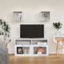 Home Centre | Soho Medium TV Unit | Engineered Wood, Multipurpose Cabinet | White | 1 Year Warranty