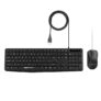 Amazon Basics Wired Keyboard and Mouse Combo l 1200 DPI l for Windows, Mac OS Computer