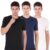 VECTOR X Self Design Men Round Neck T-Shirt 100% Polyerster (Pack of 3)