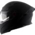 Axor Apex Solid ISI ECE DOT Certified Glossy Black Full Face Dual Visor Helmet for Men and Women with Pinlock Fitted Outer Clear Visor and Inner Smoke Sun Visor Black(L)